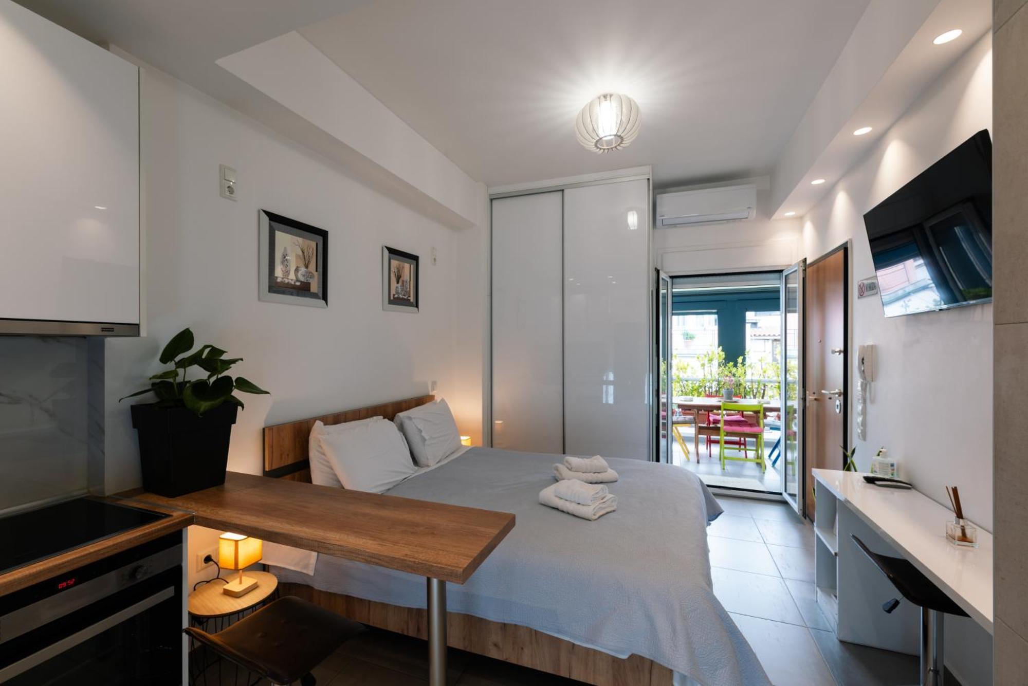 Modern Studio Apartment A Atena Exterior foto